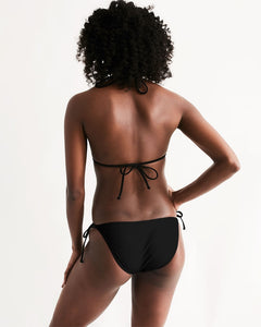 Hot Girl Swimsuit Black Women's Triangle String Bikini