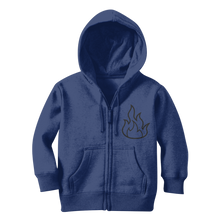Load image into Gallery viewer, Fire Classic Kids Zip Hoodie