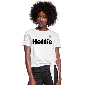 Hottie Knotted T-Shirt - white