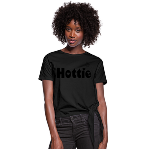 Hottie Knotted T-Shirt - black
