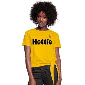 Hottie Knotted T-Shirt - sun yellow